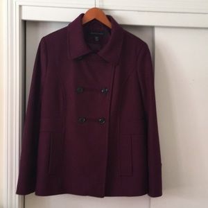 Plum Pea Coat